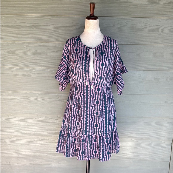 Saylor Short Sleeve Cotton Dress - Picture 1 of 11